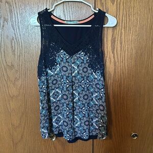 Maurices patterned tank top. Size L